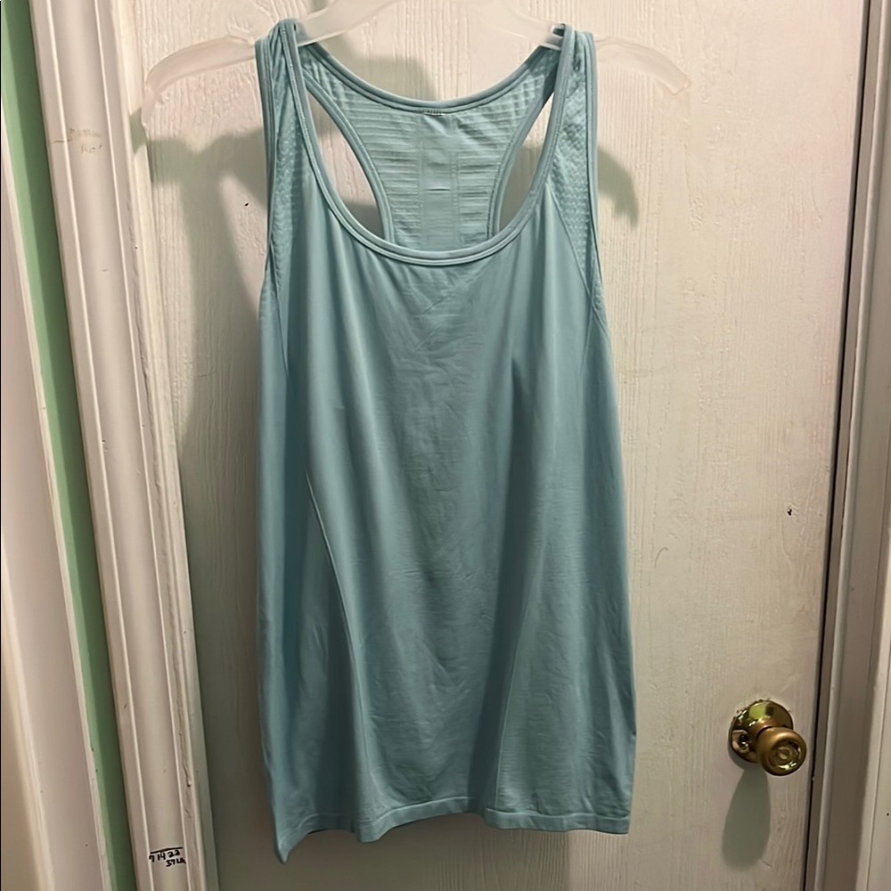 Jockey blue Sleeveless Relaxed Backless Tank Top